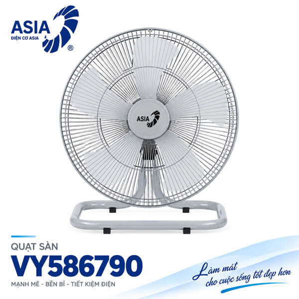 Quạt sàn ASIAVINA VY586790 80W 5 cánh 45cm