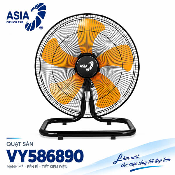 Quạt sàn ASIAVINA VY586890 80W 5 cánh 45cm