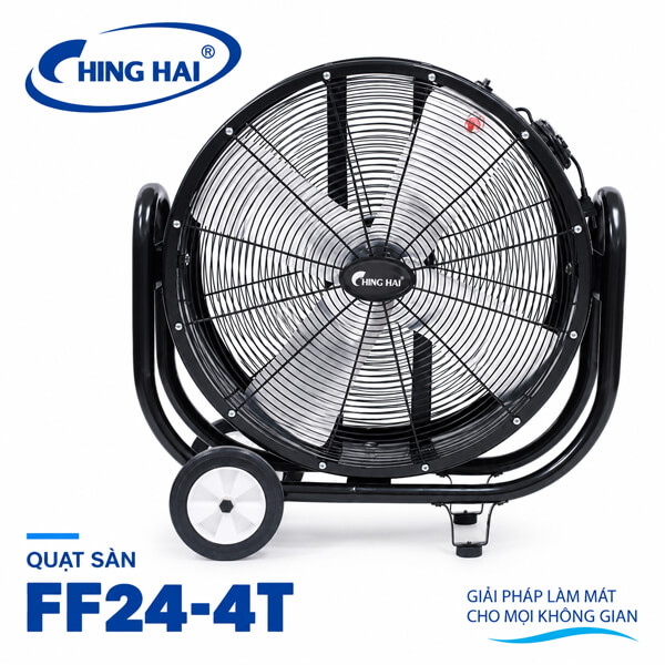 Quạt sàn công nghiệp Ching Hai FF24-4T 212W cánh nhôm 60cm