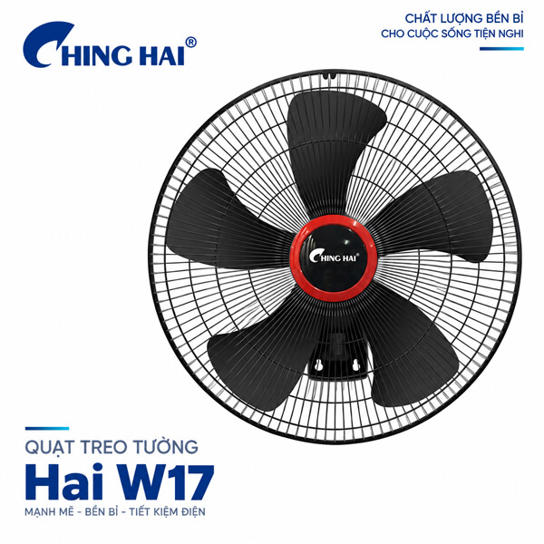 Quạt treo tường Ching Hai W17 75W cánh 43cm