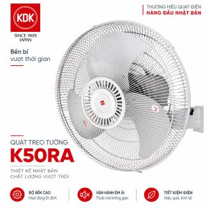 Quạt treo tường KDK K50RA 146W cánh 50cm