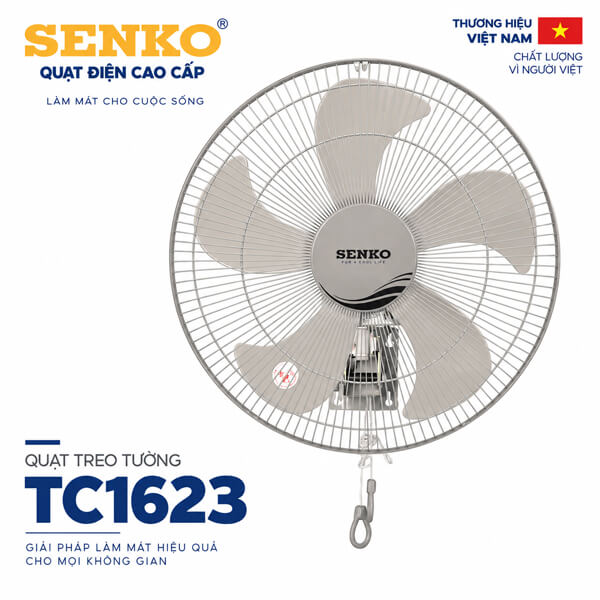 Quạt treo tường Senko TC1623 60W 5 cánh