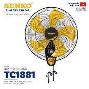 Quạt treo tường Senko TC1881 75W 5 cánh 43cm