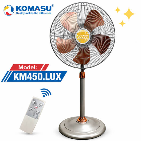 Quạt đứng Komasu KM450.LUX điều khiển từ xa cánh 450mm